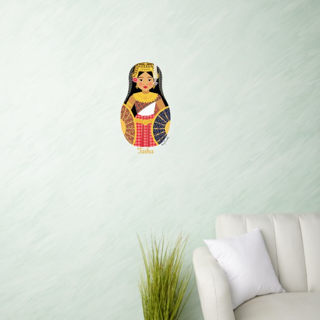 Cambodian Matryoshka Wall Decal (Living Room)