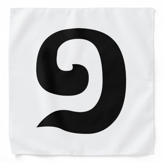 Cambodian Number 1 / One / ១ (Muəj) Khmer Language Bandana (Front)