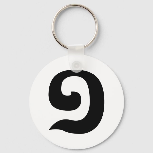 Cambodian Number 1 / One / ១ (Muəj) Khmer Language Keychain (Front)