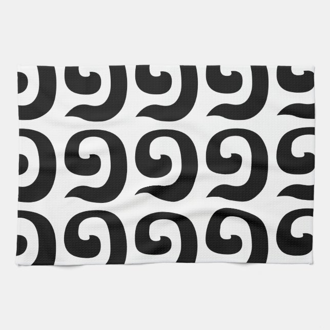 Cambodian Number 1 / One / ១ (Muəj) Khmer Language Kitchen Towel (Horizontal)