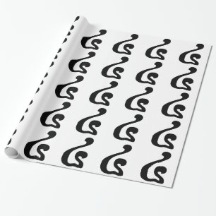 Cambodian Number 4 / Four / ៤ (Buen) Khmer Script Wrapping Paper