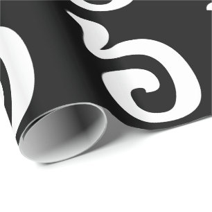 Cambodian Number 6 / Six / ៦ (Pram Muəj) Khmer Wrapping Paper