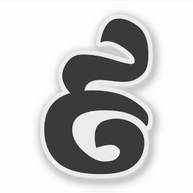 Cambodian Number 9 / Nine / ៩ (Pram Buen) Khmer Sticker (Front)
