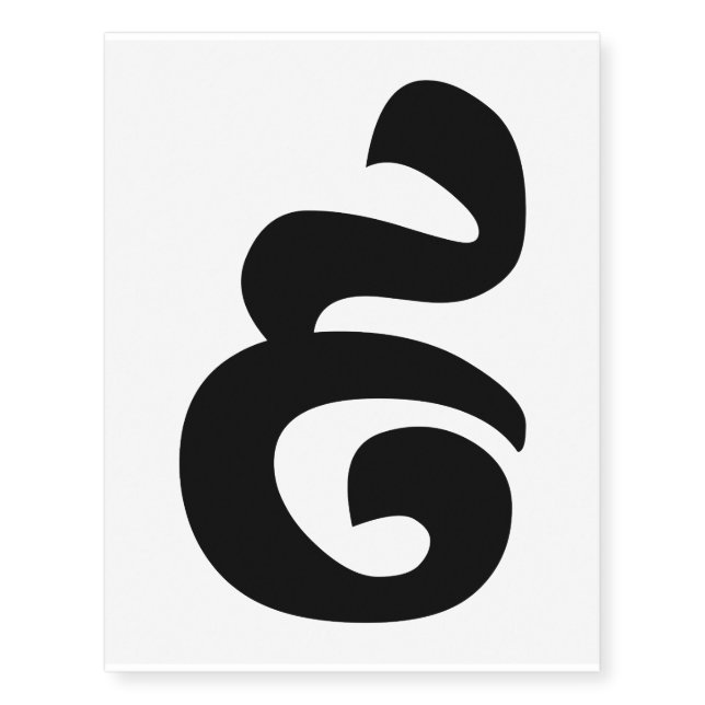 Cambodian Number 9 / Nine / ៩ (Pram Buen) Khmer Temporary Tattoos (Front)