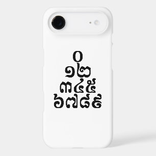 Cambodian Numbers Pyramid - 0 12 345 6789 Khmer iPhone 17 Air Case