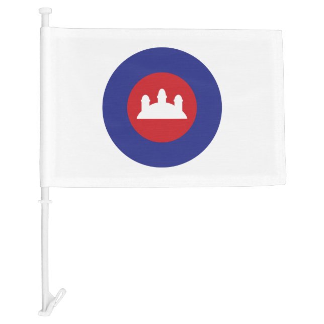 Cambodian Roundel Car Flag (Front)