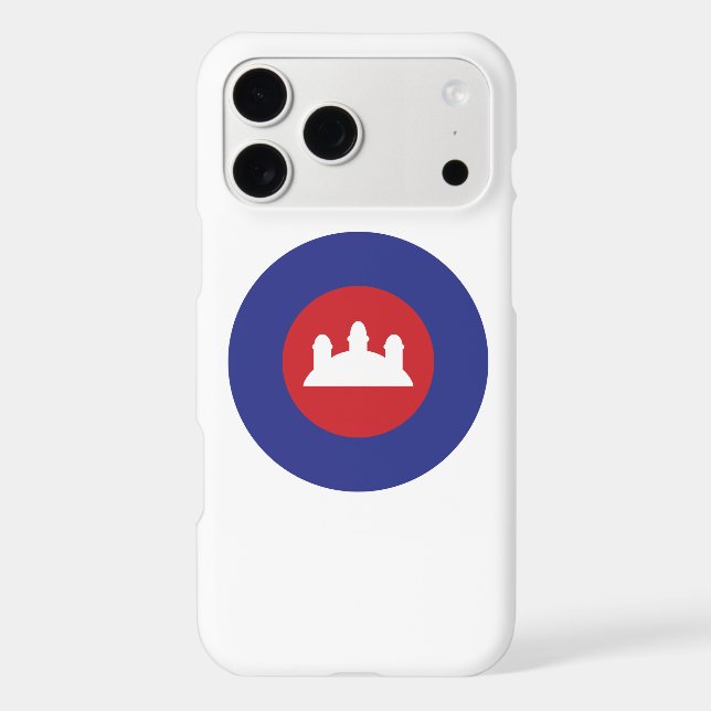 Cambodian Roundel Case-Mate iPhone Case (Back)