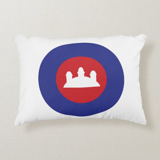 Cambodian Roundel Decorative Pillow (Front)