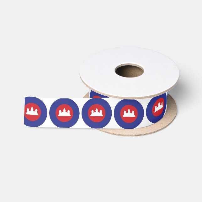 Cambodian Roundel Satin Ribbon (Spool)
