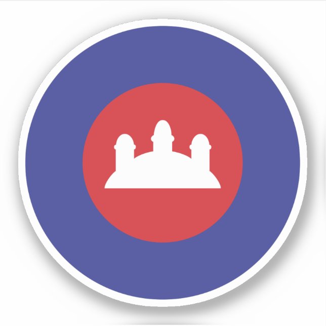Cambodian Roundel Sticker (Front)