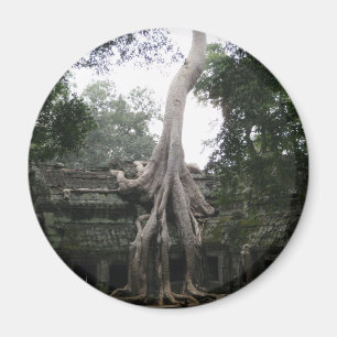 Cambodian Temple in the Jungle Magnet