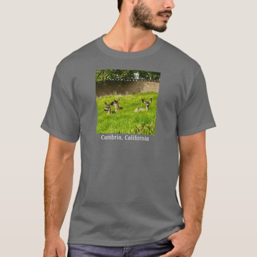 Cambria CA population 6789 Deer 3 T_Shirt