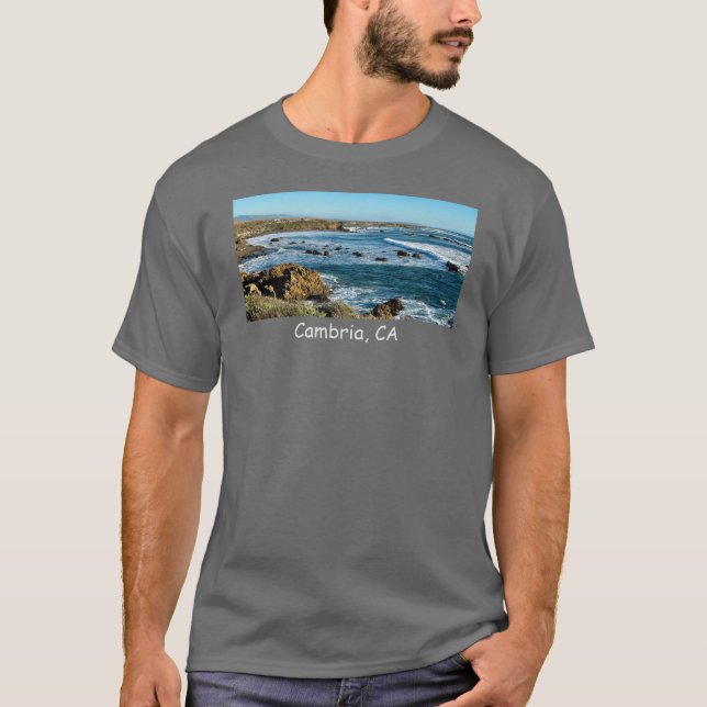 Cambria, CA Shoreline T-Shirt (Front)