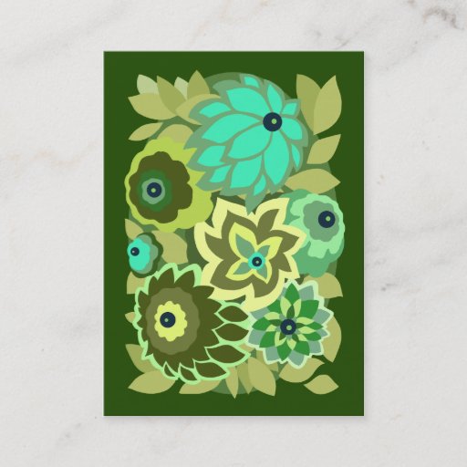 Customizable CAMBRIA in Shades of Green Business Cards