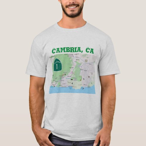 Cambria map T_Shirt