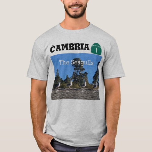 Cambria Seagulls Serendipitous photo artwear T_Shirt