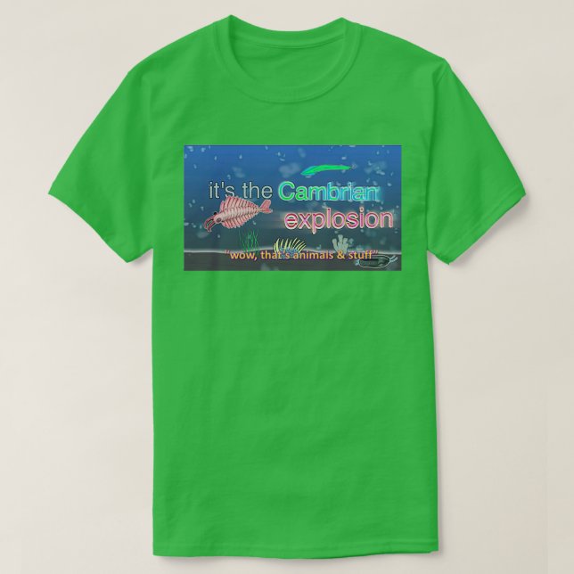 Cambrian Explosion wow T-Shirt (Design Front)