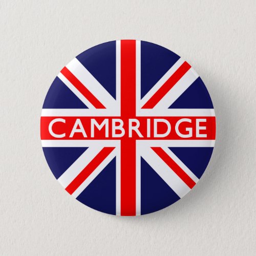 Cambridge  British Flag Pinback Button