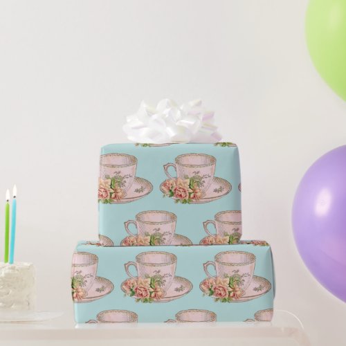 Cambridge Collection Tea Time Wrapping Paper