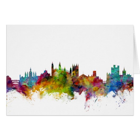 Cambridge England Skyline Cards (Front Horizontal)
