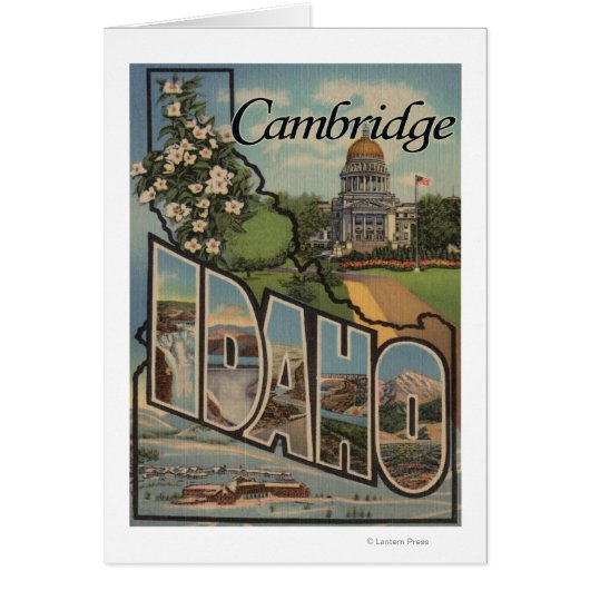 Cambridge, Idaho - Large Letter Scenes Cards (Front)