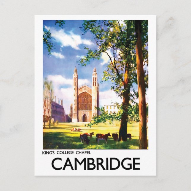 Cambridge, King's college chapel, United Kingdom Postcard (Front)