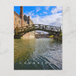 Cambridge Mathematical Bridge view postcard<br><div class="desc">A beautiful view of the Mathematical Bridge in Cambridge in England printed on a postcard.</div>