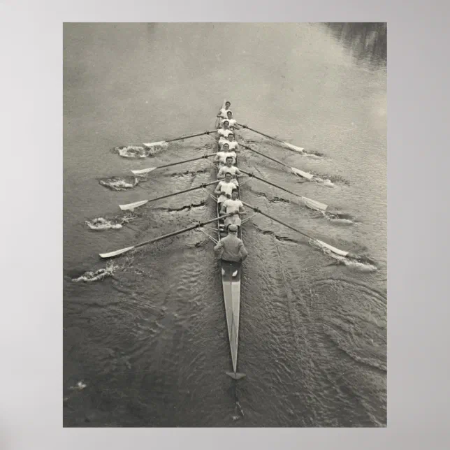Cambridge Rowing Crew 1910 Poster | Zazzle