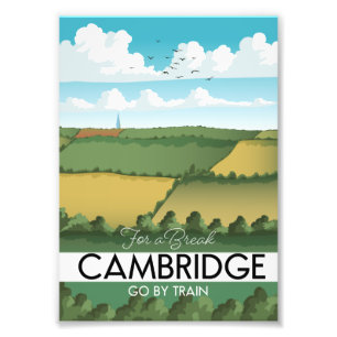 Cambridge Train travel poster