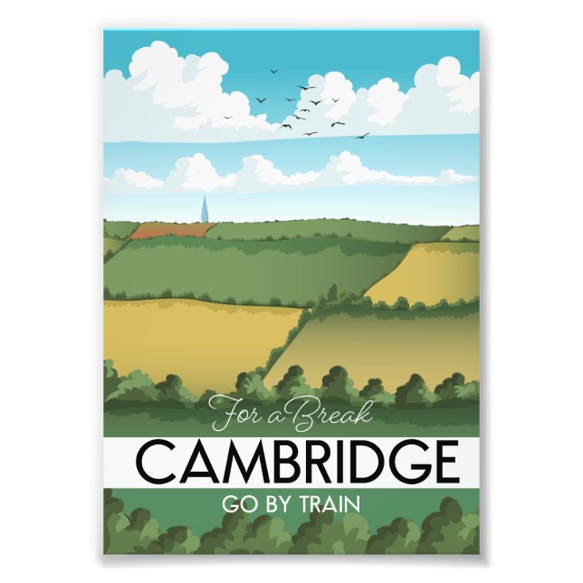Cambridge Train travel poster (Front)