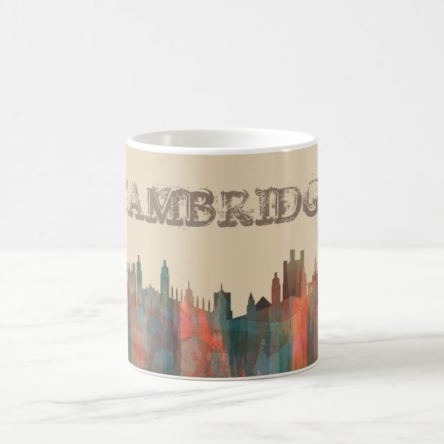 CAMBRIDGE, UK SKYLINE - COFFEE MUG (Center)