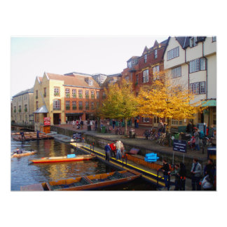 Cambridge. View from Magdalene Bridge. Photoprint Photo Print