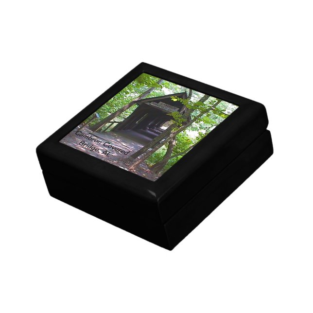 Cambron Covered Bridge, Madison County, Alabama Jewelry Box (Side)