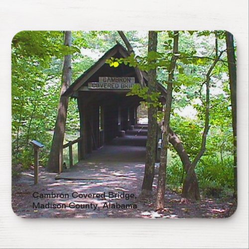 Cambron Covered Bridge Madison County Alabama Mouse Pad