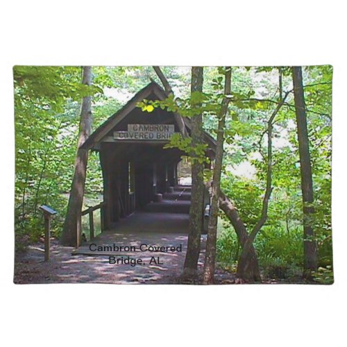 Cambron Covered Bridge Madison County Alabama Placemat