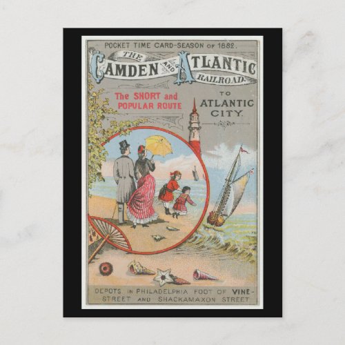 Camden and Atlantic Railroad Postcard