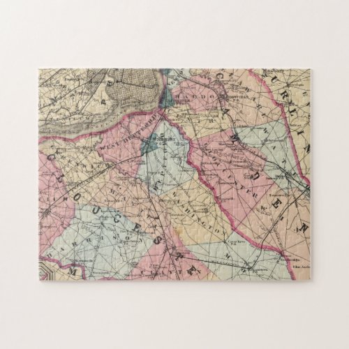 Camden Gloucester counties NJ Jigsaw Puzzle