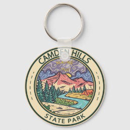 Camden Hills State Park Maine Badge Keychain