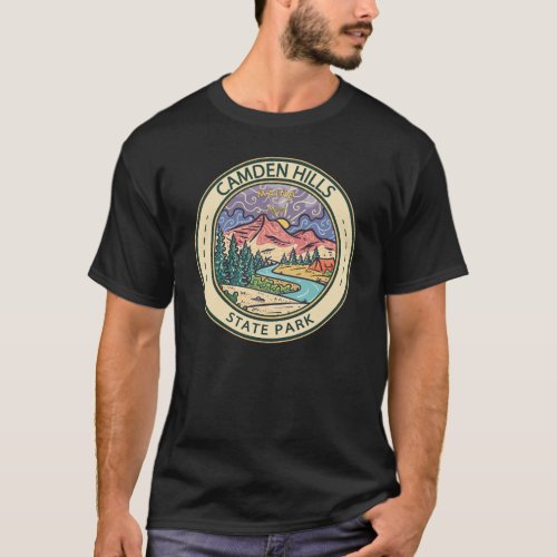 Camden Hills State Park Maine Badge  T_Shirt