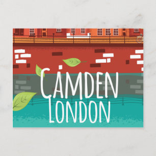 Camden, London vintage travel poster Postcard