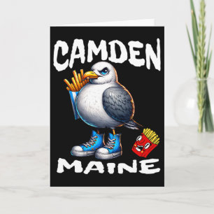 Camden Maine Funny Seagull French Fries Souvenir Card
