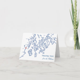 Camden Maine Thank You Cards Personalized