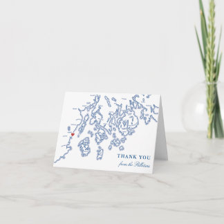Camden Maine Thank You Cards Personalized