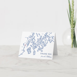 Camden Maine Thank You Cards Personalized