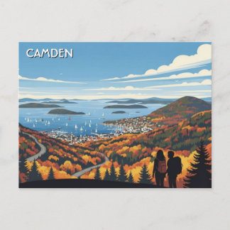 Camden Maine Travel Postcard