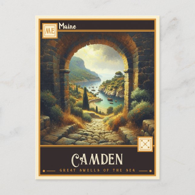 Camden, Maine  | Vintage Postcard (Front)