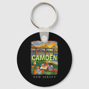 Camden New Jersey Nj Waterfront Delight Sd018 Keychain