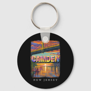 Camden New Jersey Nj Waterfront Delight Sd599 Keychain