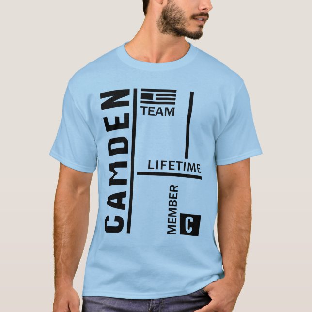 Camden Personalized Name Birthday Gift T-Shirt (Front)