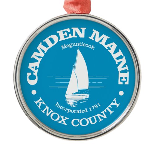 Camden (sailboat) metal ornament